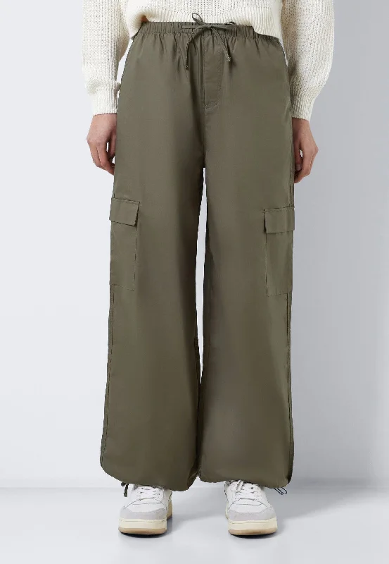 Noisy May - Pinar Cargo Tie Crocodile Solid - Pants