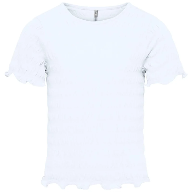 Kids ONLY Bright White Celina Smock Top