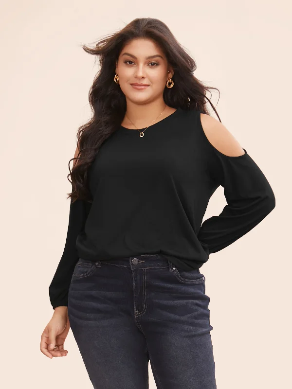 Supersoft Essentials Solid Cold Shoulder T-shirt