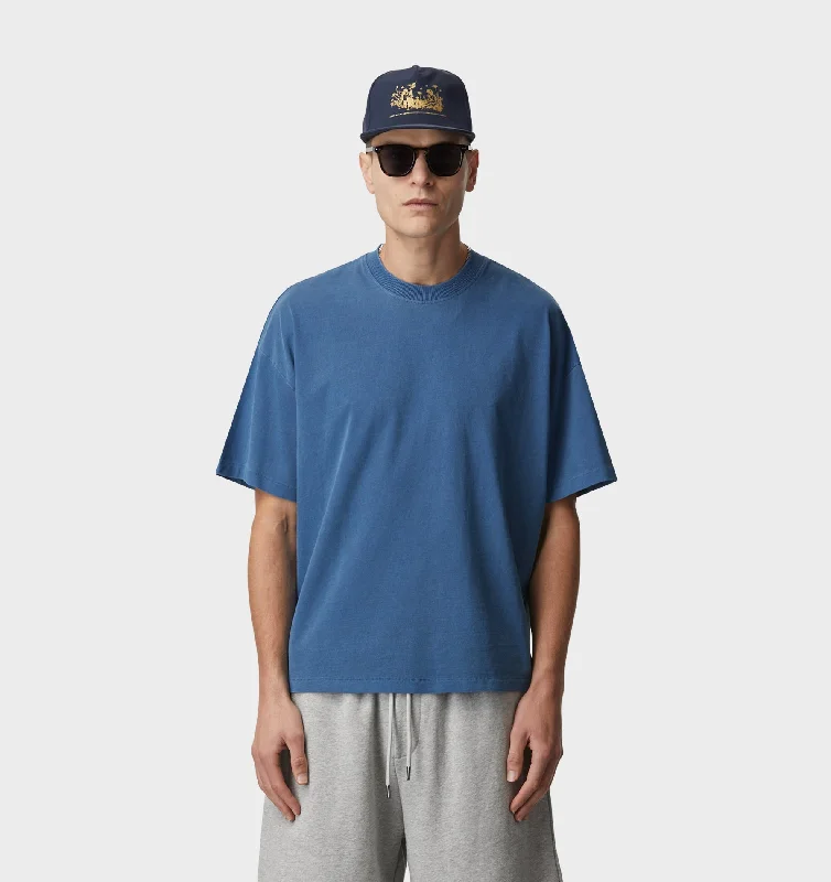 Lewi Tee - Washed Cobalt