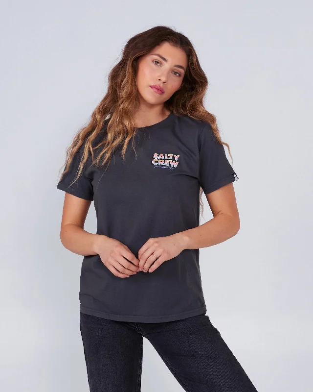 Summertime Boyfriend Tee - Charcoal