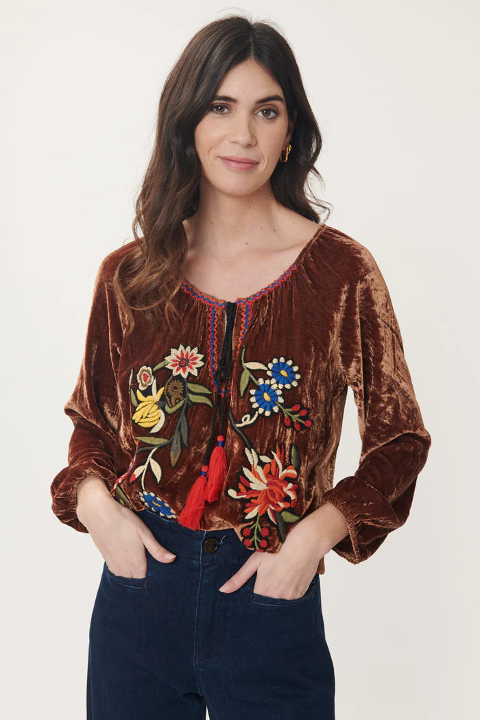 Madison Embroidered Top