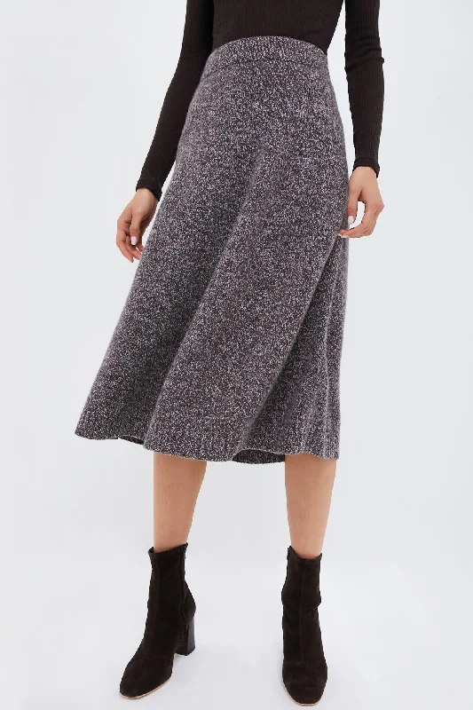 Dark Brown Piega Skirt