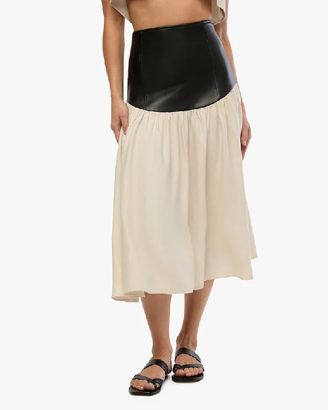 Drop Waist Midi Skirt