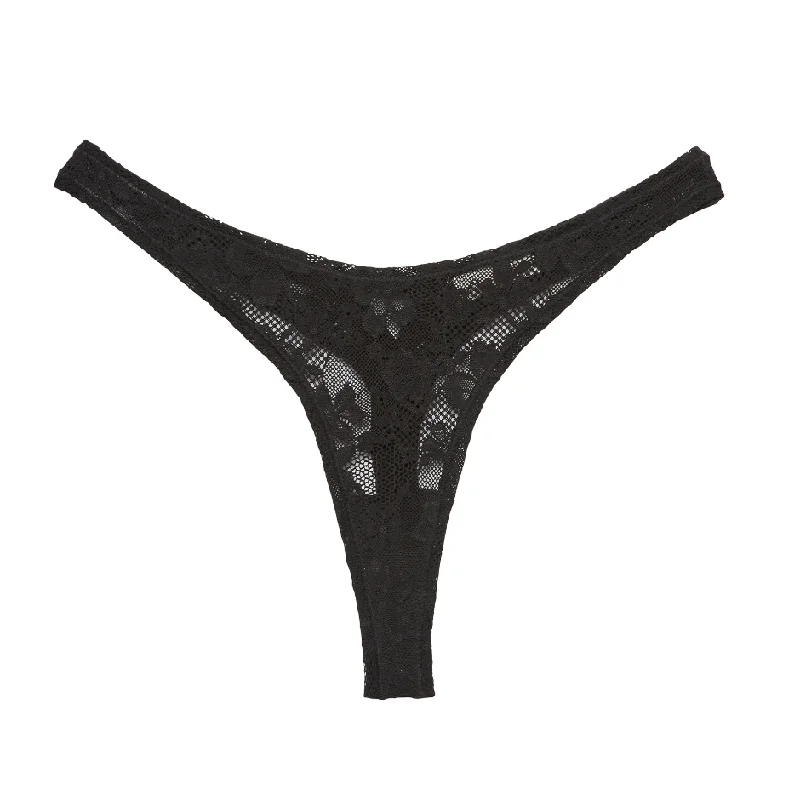 Fleur Du Mal Stretch Lace Thong