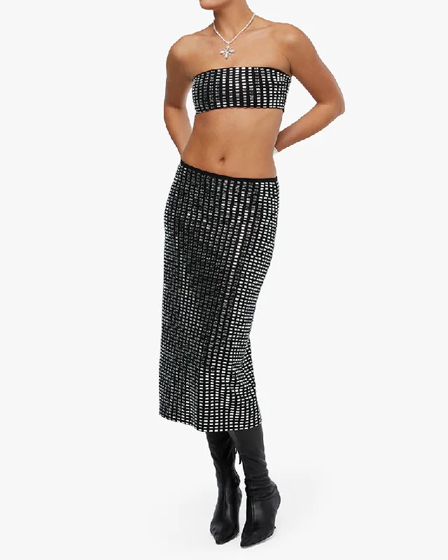 Geo Crystal Midi Skirt