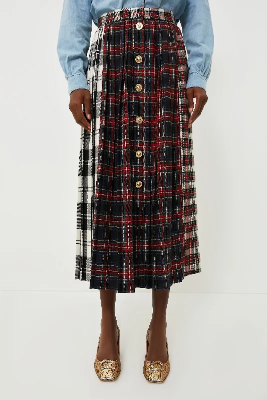 Mixed Plaid Harlan Skirt