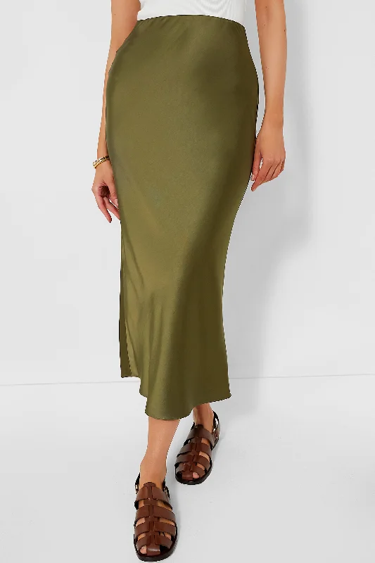 Olive Talia Charmeuse Maxi Skirt