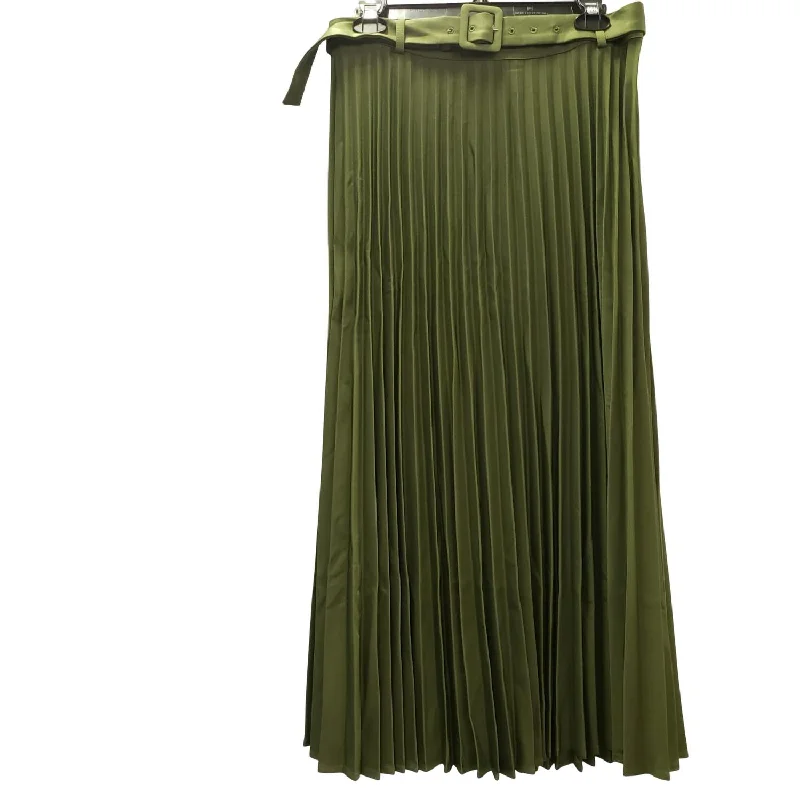 Women's Pleated Skirt In Olive