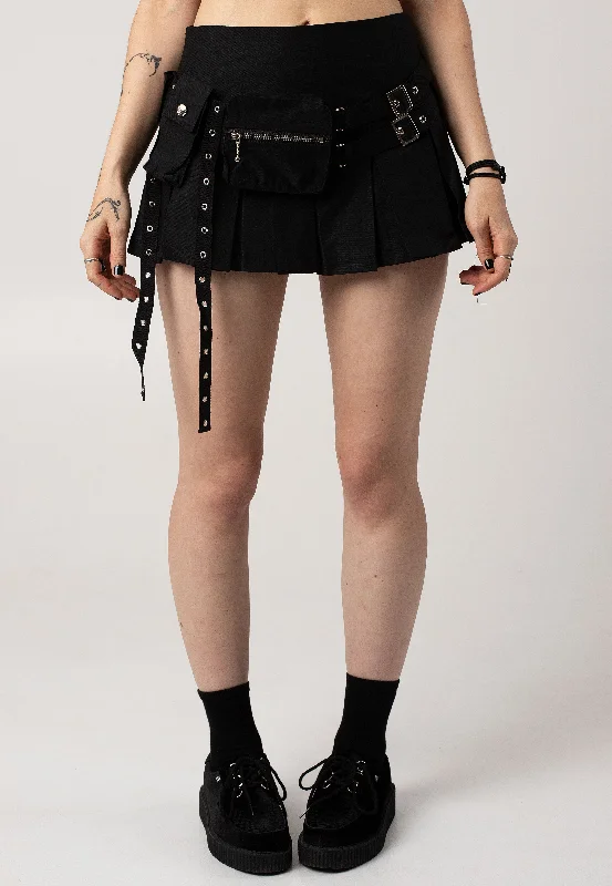 Dark In Love - Punk Moto Black - Skirt