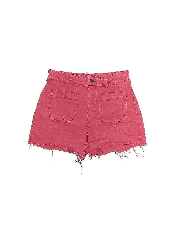 High-Rise Denim Shorts