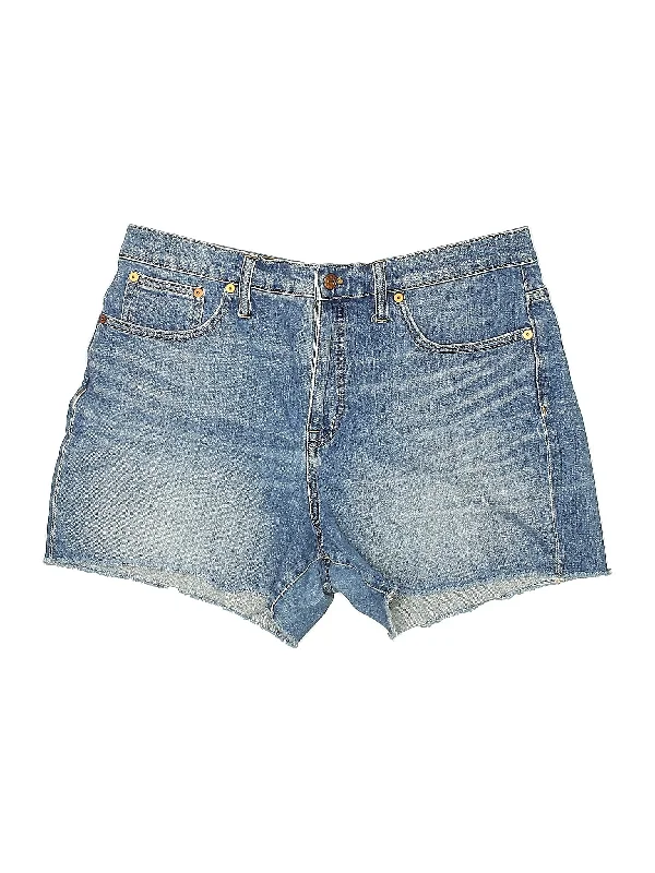 High-Rise Denim Shorts in Medium Wash