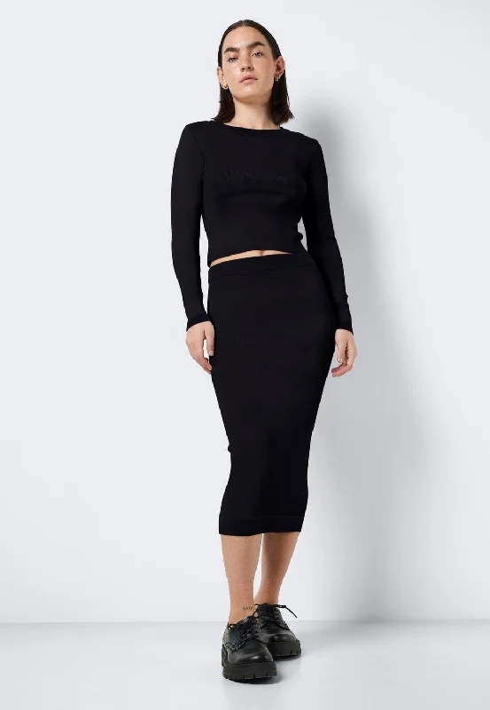 Noisy May - Jaz Midi Black - Skirt