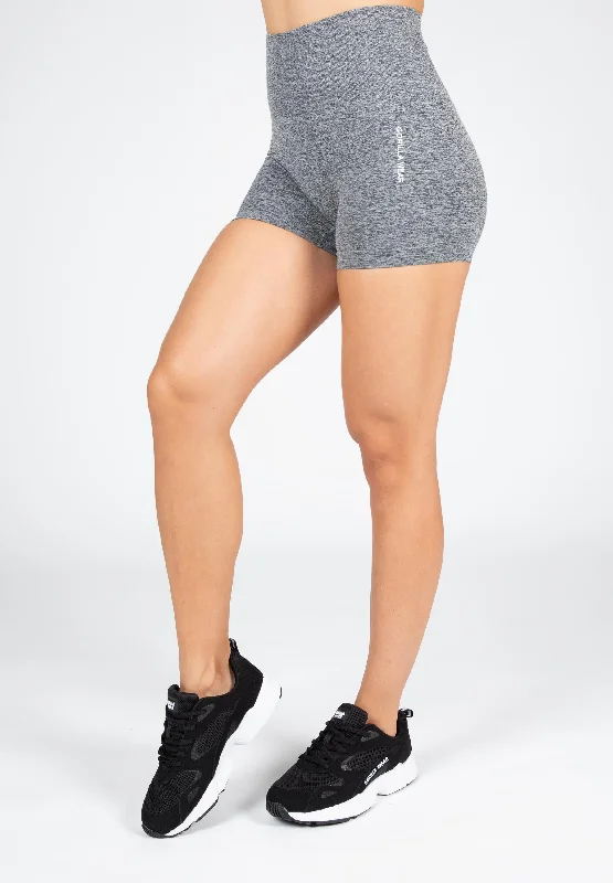 Quincy Seamless Shorts - Gray Melange