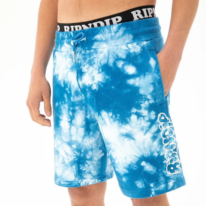 Ripntail Sweatshorts (Blue Acid Wash)