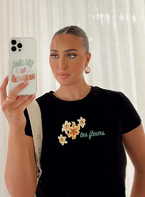 Le Fleurs Top Black