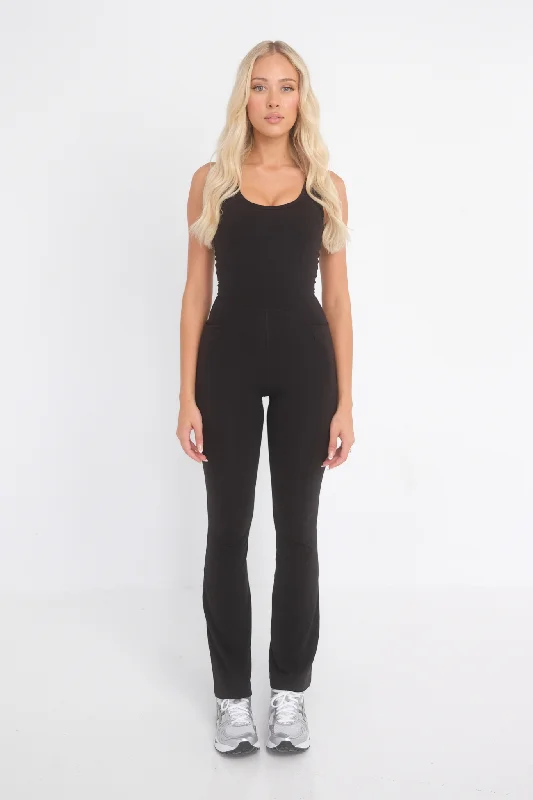 Breathe Flare Pocket Bodysuit - Black