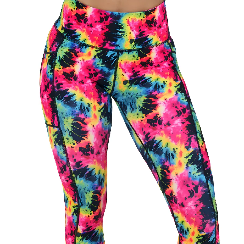 Neon Tie Dye Leggings