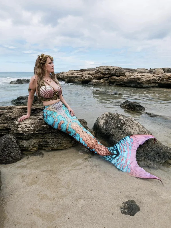 Queen Conch Merbella by Finfolk Discovery Fabric Tail READY TO SHIP