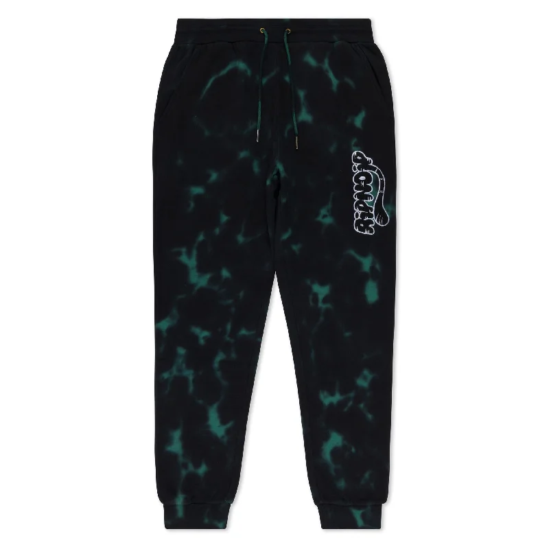 Ripntail Sweatpants (Green/Black Tie Dye)